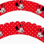 Free Printable Cupcake Wrappers. | Fiesta Minnie Mouse | Pinterest   Free Printable Minnie Mouse Cupcake Wrappers