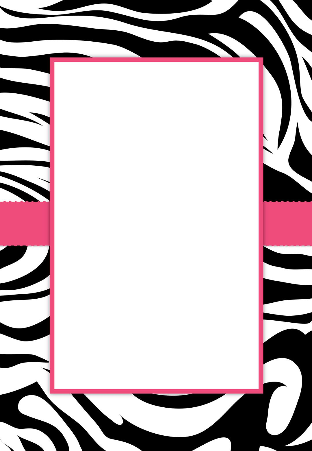 Free #printable Customizable Zebra Stripes #party Invitation | Party - Free Printable Zebra Print Birthday Invitations