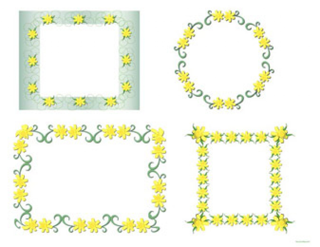 Free Printable, Digital, Scrapbook Template Pages, Easter, Floral - Free Printable Frames For Scrapbooking