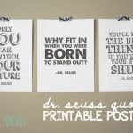 Free Printable: Dr. Seuss Quote Posters   Minted Strawberry   Free Printable Dr Seuss Quotes