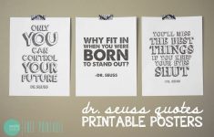 Free Printable: Dr. Seuss Quote Posters - Minted Strawberry - Free Printable Dr Seuss Quotes