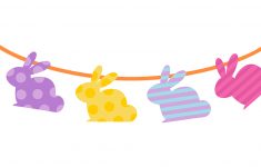 Free Printable Easter Banner &amp; Cupcake Toppers - Magical Printable - Free Printable Easter Bunting