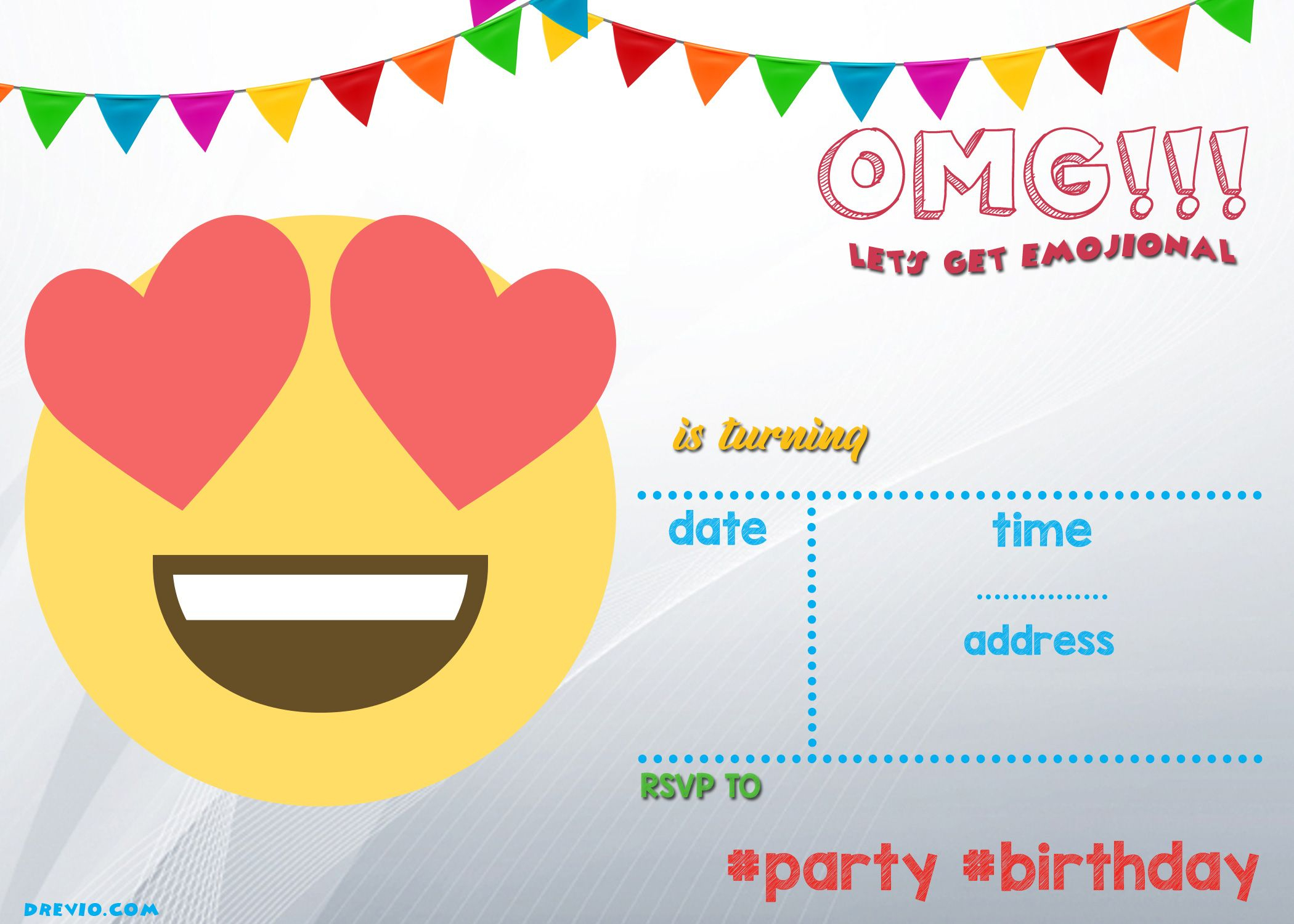 Free Printable Emoji Invitation | Free Printable Birthday - Emoji Invitations Printable Free