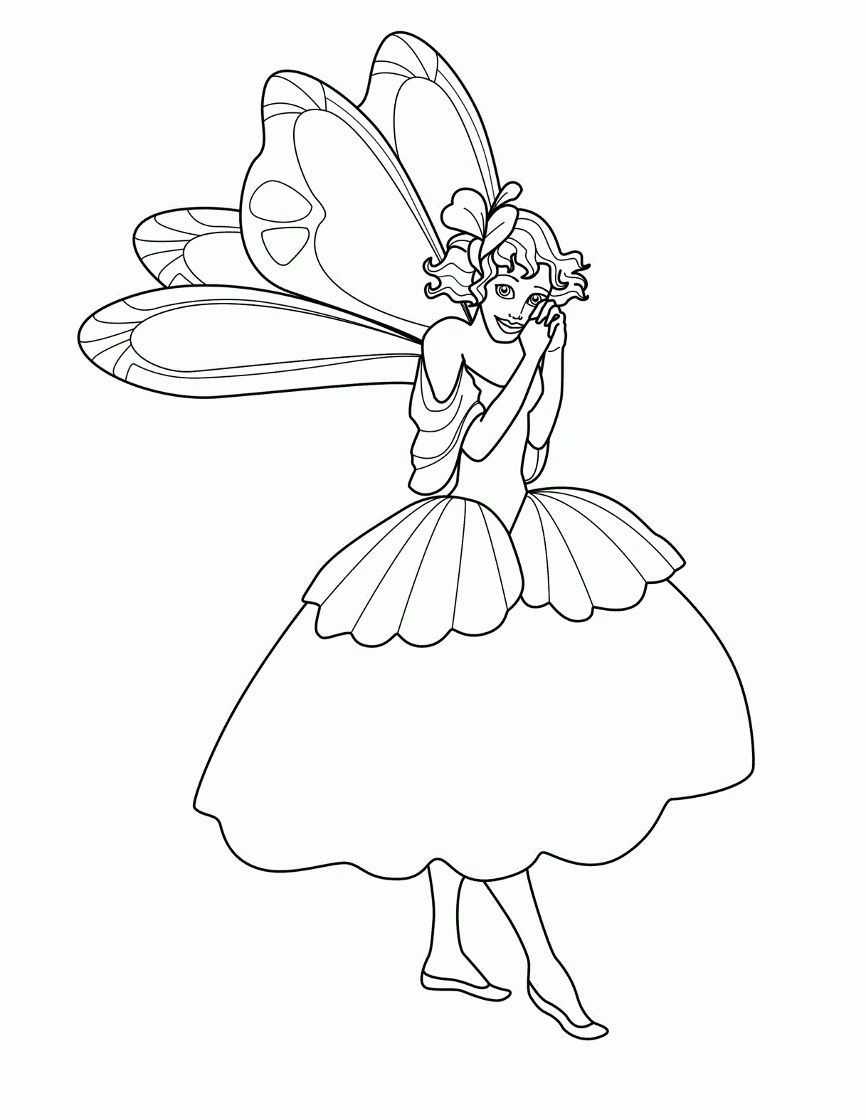 Free Printable Fairy Coloring Pages For Kids - Free Printable Fairy Coloring Pictures