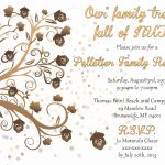 Free Printable Family Reunion Flyer Templates Elegant Reunion   Free Printable Family Reunion Invitations