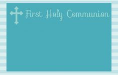 Free Printable First Communion, Baptism, And Confirmation - Free Printable First Communion Invitation Templates