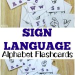 Free Printable Flashcards: Sign Language Alphabet   Sign Language Flash Cards Free Printable
