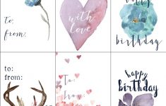 Free Printable Gift Tags For Birthdays | Designertrapped - Free Printable Toe Tags