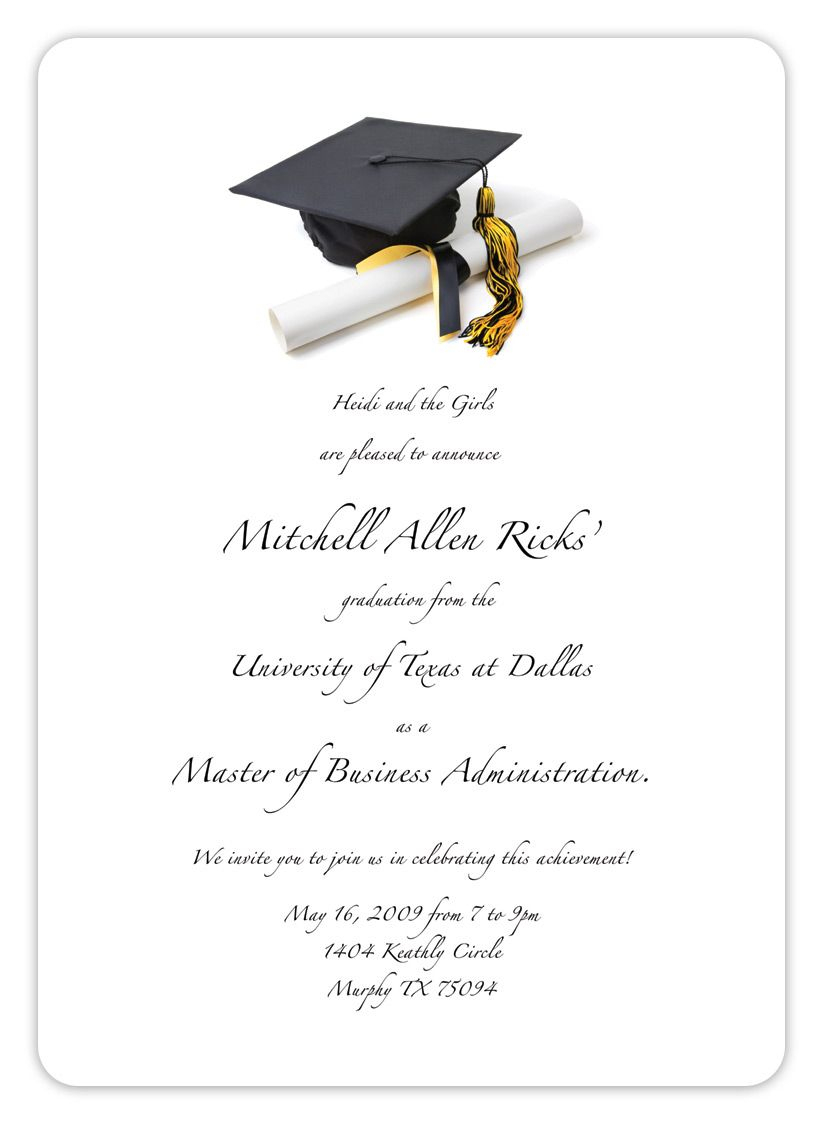 Free Printable Graduation Invitation Templates 2013 2017 | Places To - Free Printable Graduation Invitations