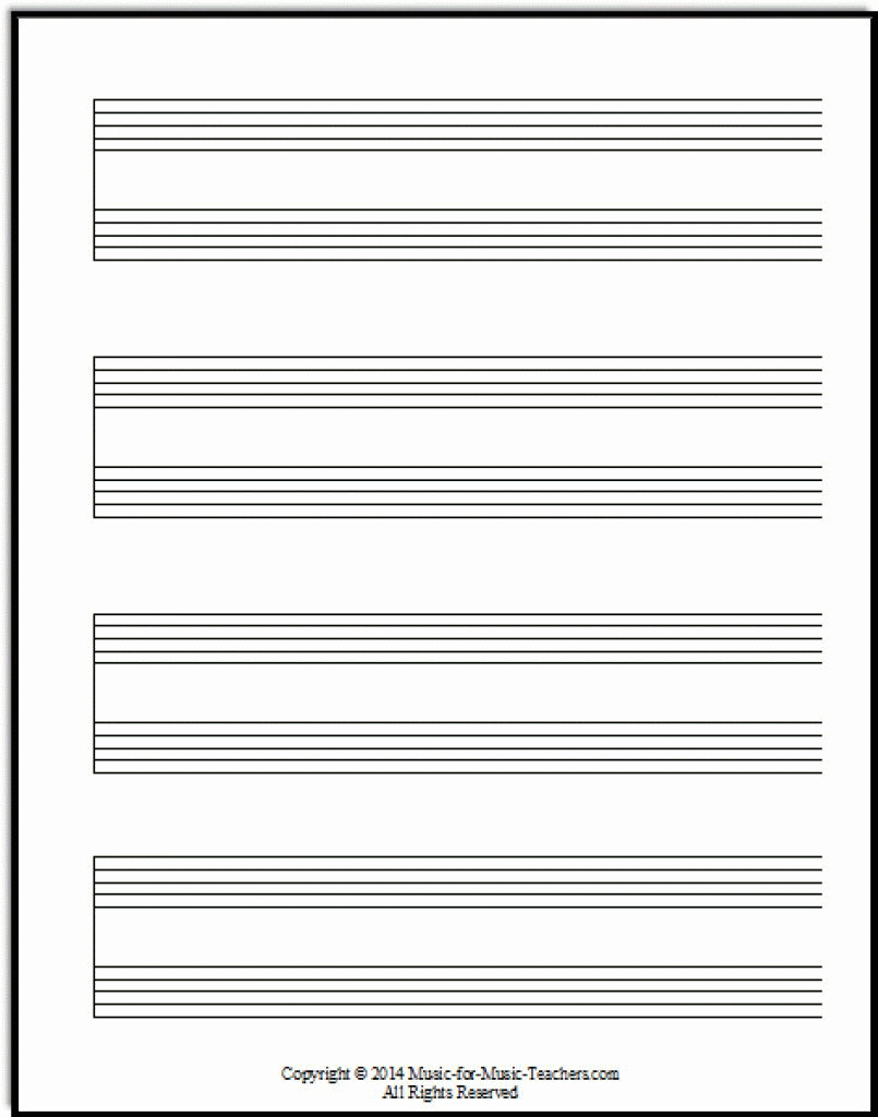 Free Printable Grand Staff Paper | Free Printable - Free Printable Grand Staff Paper