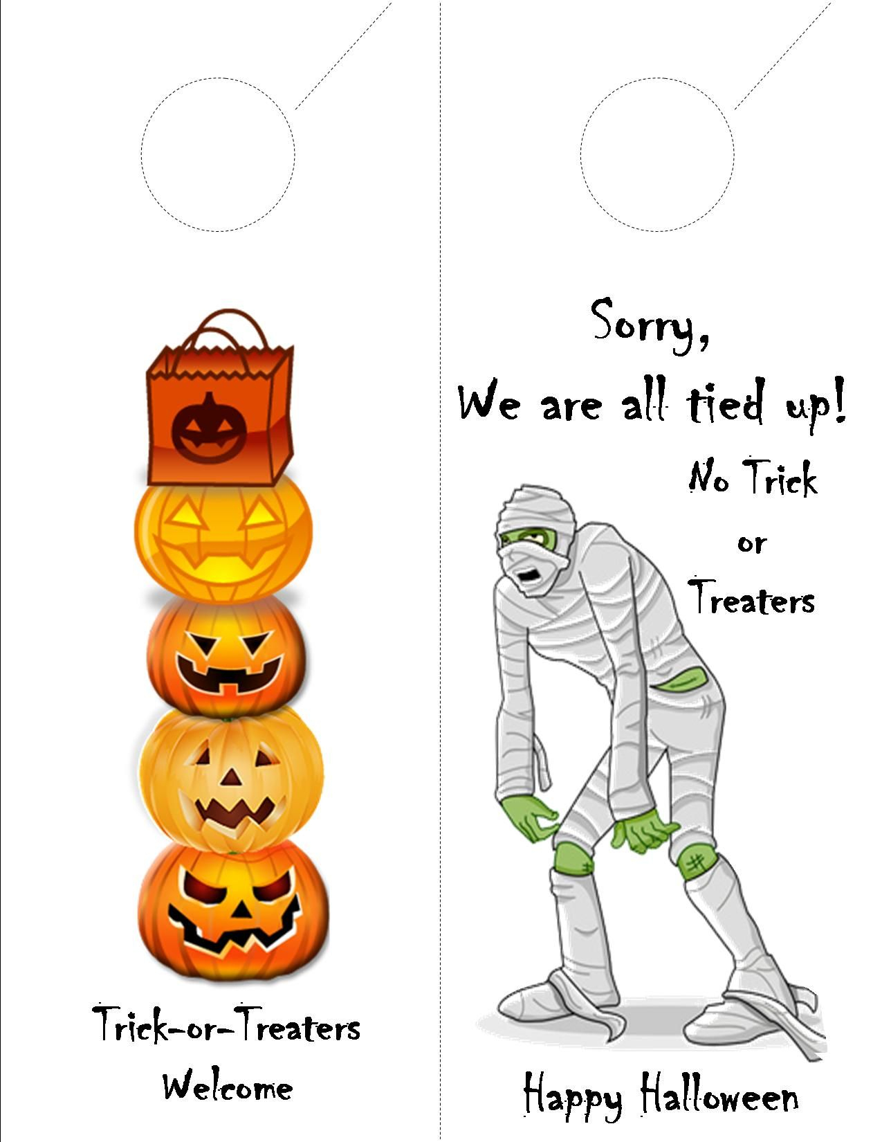 Free Printable Halloween Door Hanger For Your Apartment Community - Halloween Door Hangers Free Printable