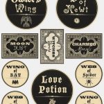 Free Printable Halloween Labels – Potions – The Graphics Fairy   Free Printable Apothecary Jar Labels