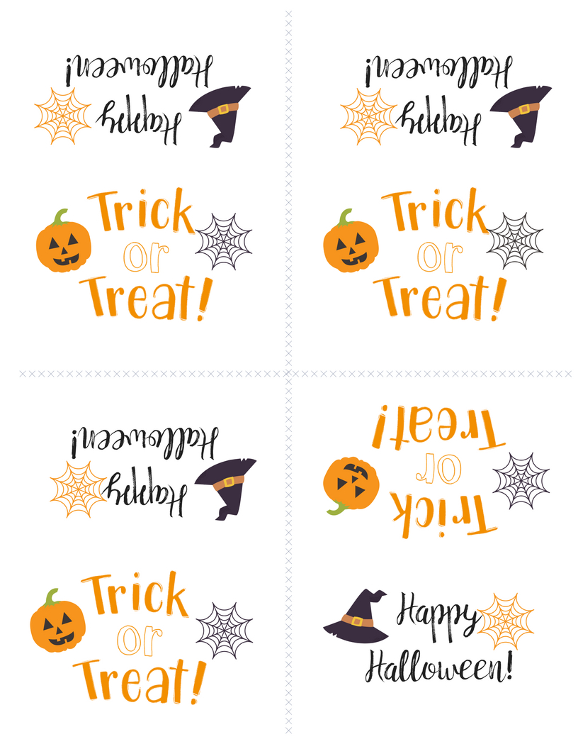 Free Printable Halloween Treat Bag Topper | Halloween | Halloween - Free Printable Trick Or Treat Bags