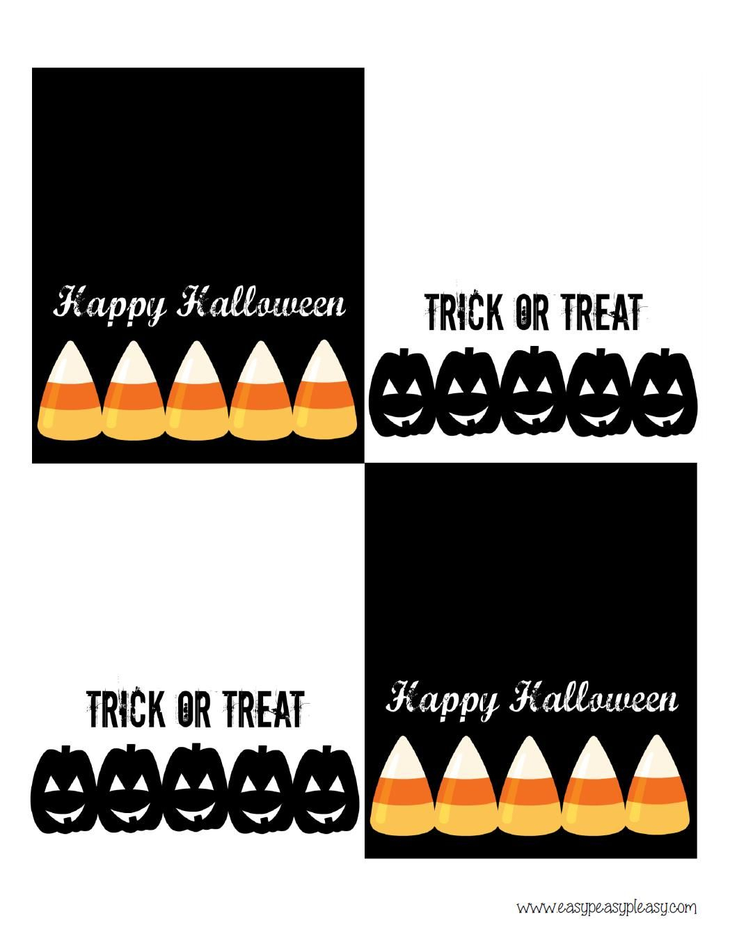 Free Printable Halloween Treat Bag Toppers | Halloween Printables 4 - Free Printable Trick Or Treat Bags