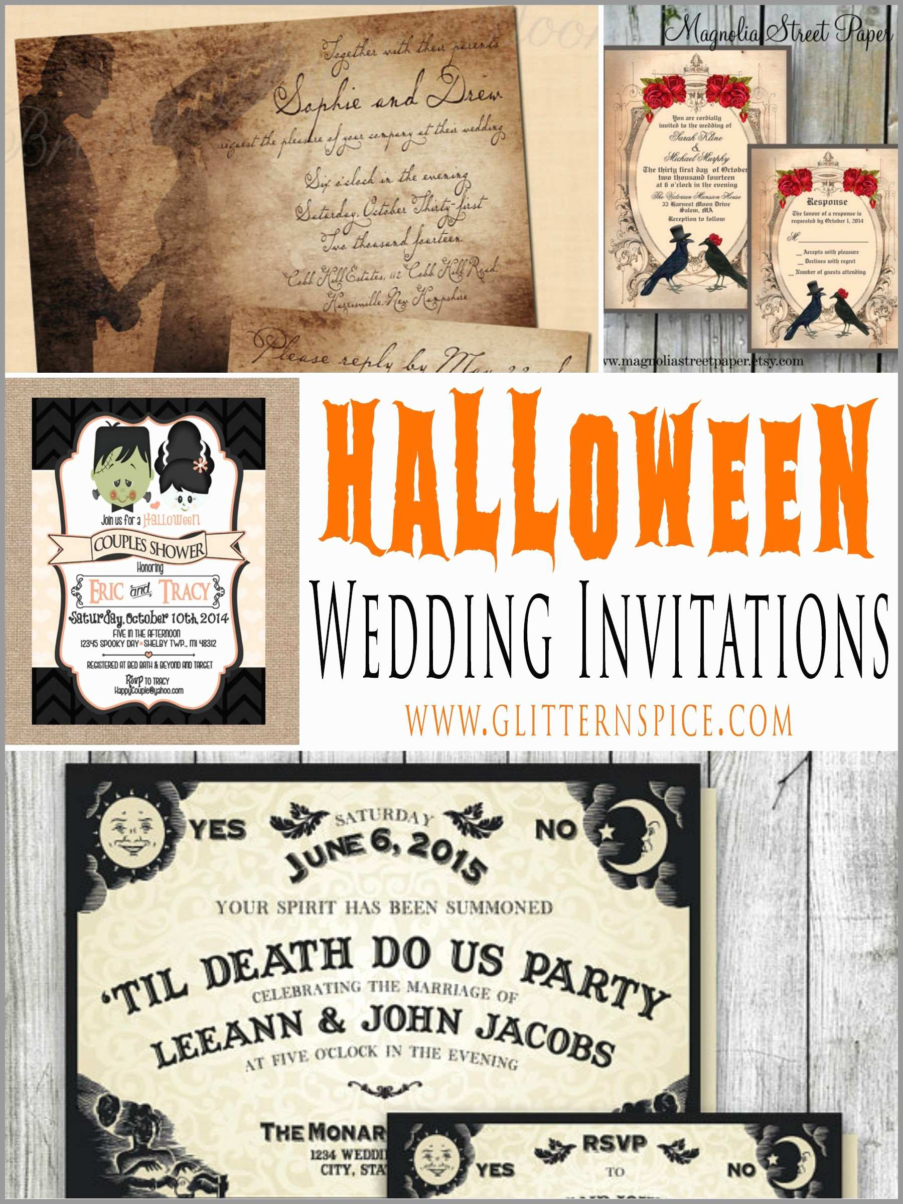 Free Printable Halloween Wedding Invitation Templates - Free Printable Halloween Wedding Invitations
