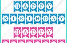 Free Printable Happy Birthday Banners Pink Blue | Free Printables - Happy Birthday Free Printable
