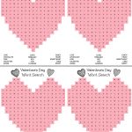 Free Printable Heart Shaped Valentine's Day Word Search For Kids   Free Printable Valentine Word Search For Adults