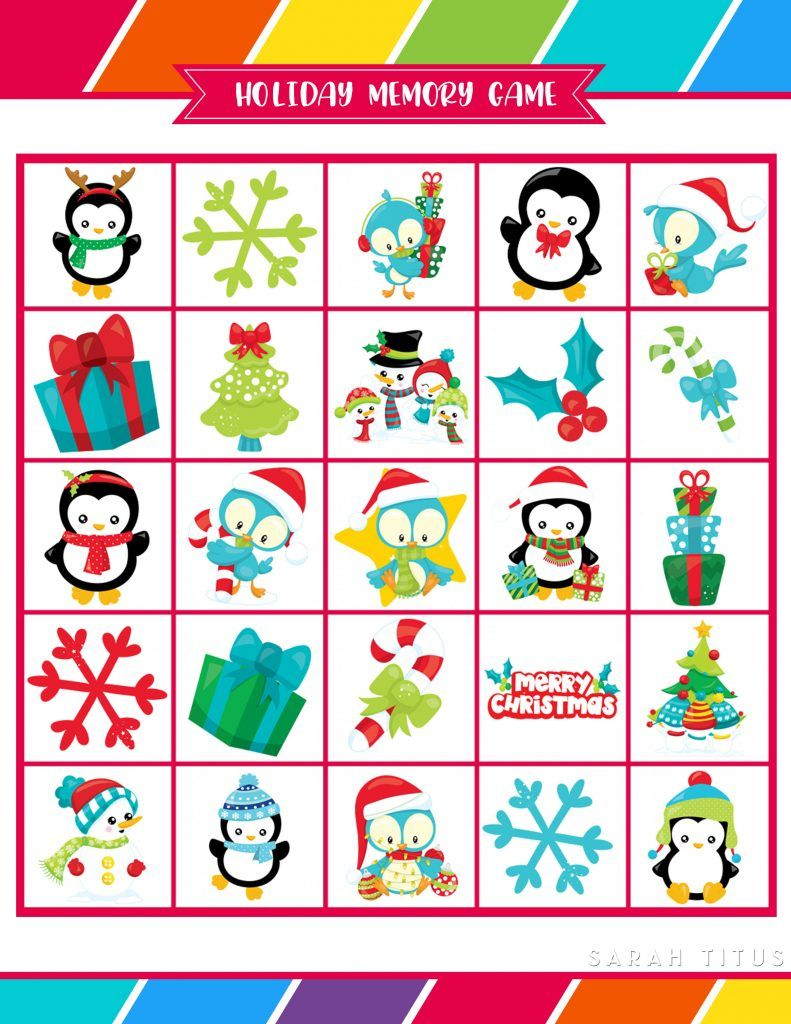 Free Printable Holiday Games That You Will Love | Christmas - Free Holiday Games Printable