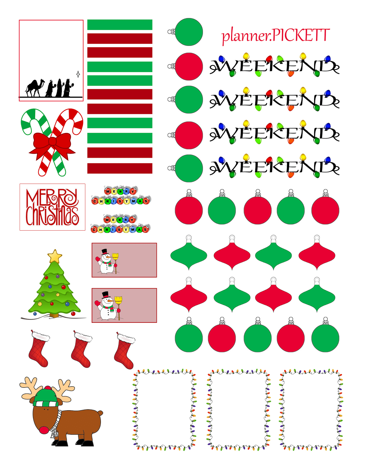 Free Printable Holiday Stickers – Forprint - Free Printable Holiday Stickers