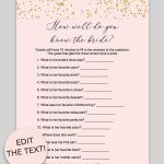 Free Printable How Well Do You Know The Bride Game Cards   Download   How Well Do You Know The Bride Game Free Printable
