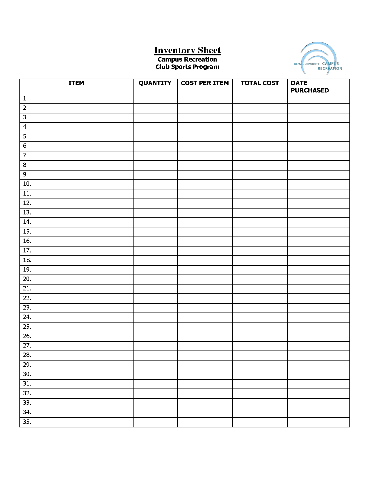 Free Printable Inventory Sheets | Inventory Sheet - Doc | Ideas - Free Printable Inventory Sheets Business