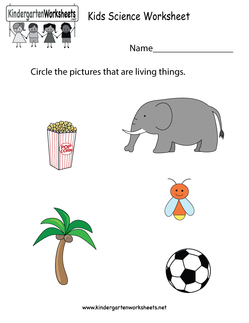 Free Printable Kids Science Worksheet For Kindergarten - Free Printable Worksheets For Kids Science