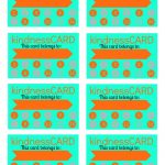 Free Printable Kindness Card For Good Behavior Board. @4Men1Lady   Free Printable Kindness Cards