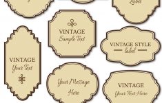 Free Printable Labels Vintage 2018 | Corner Of Chart And Menu - Free Printable Vintage Labels