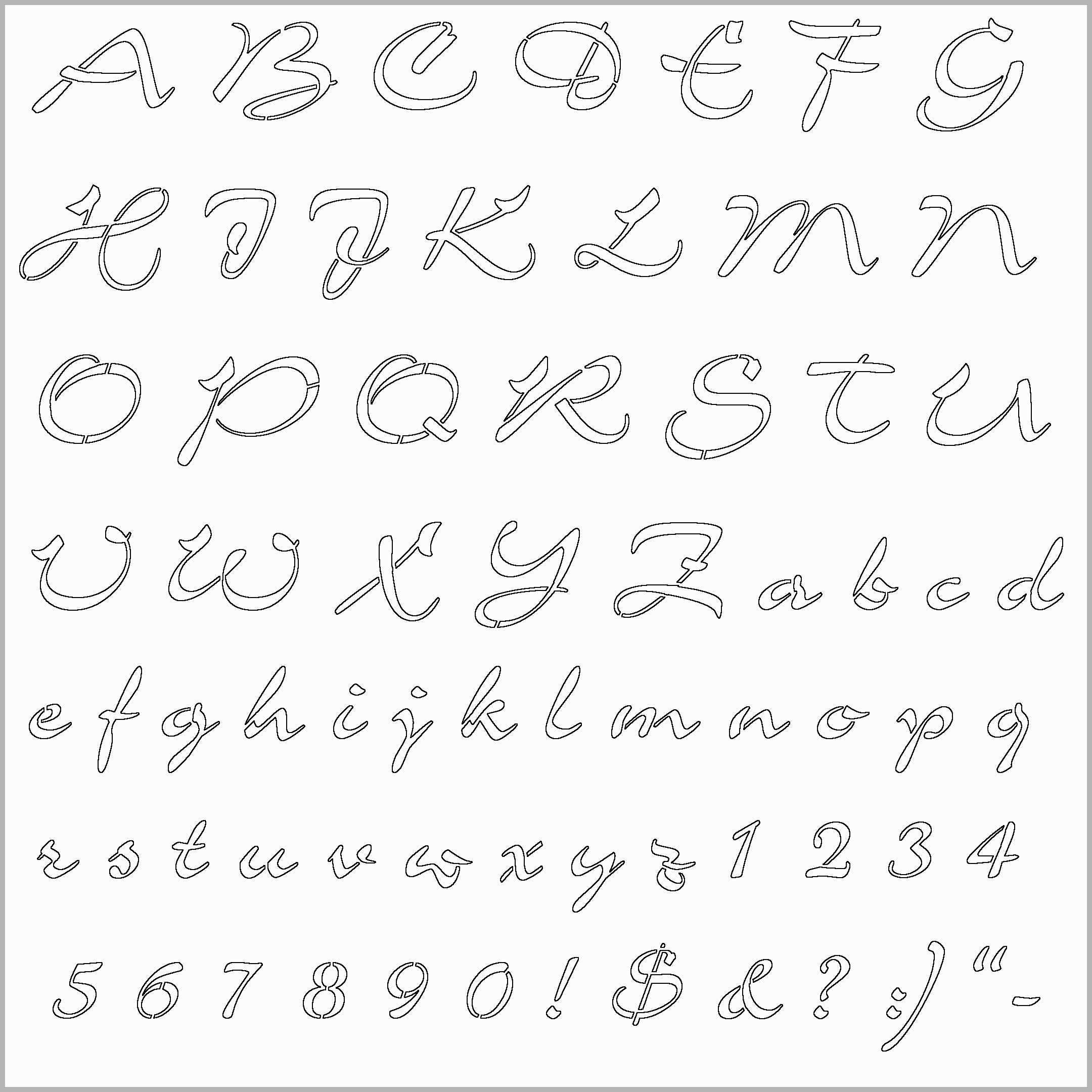 Free Printable Letter Stencils - Free Printable Letter Stencils