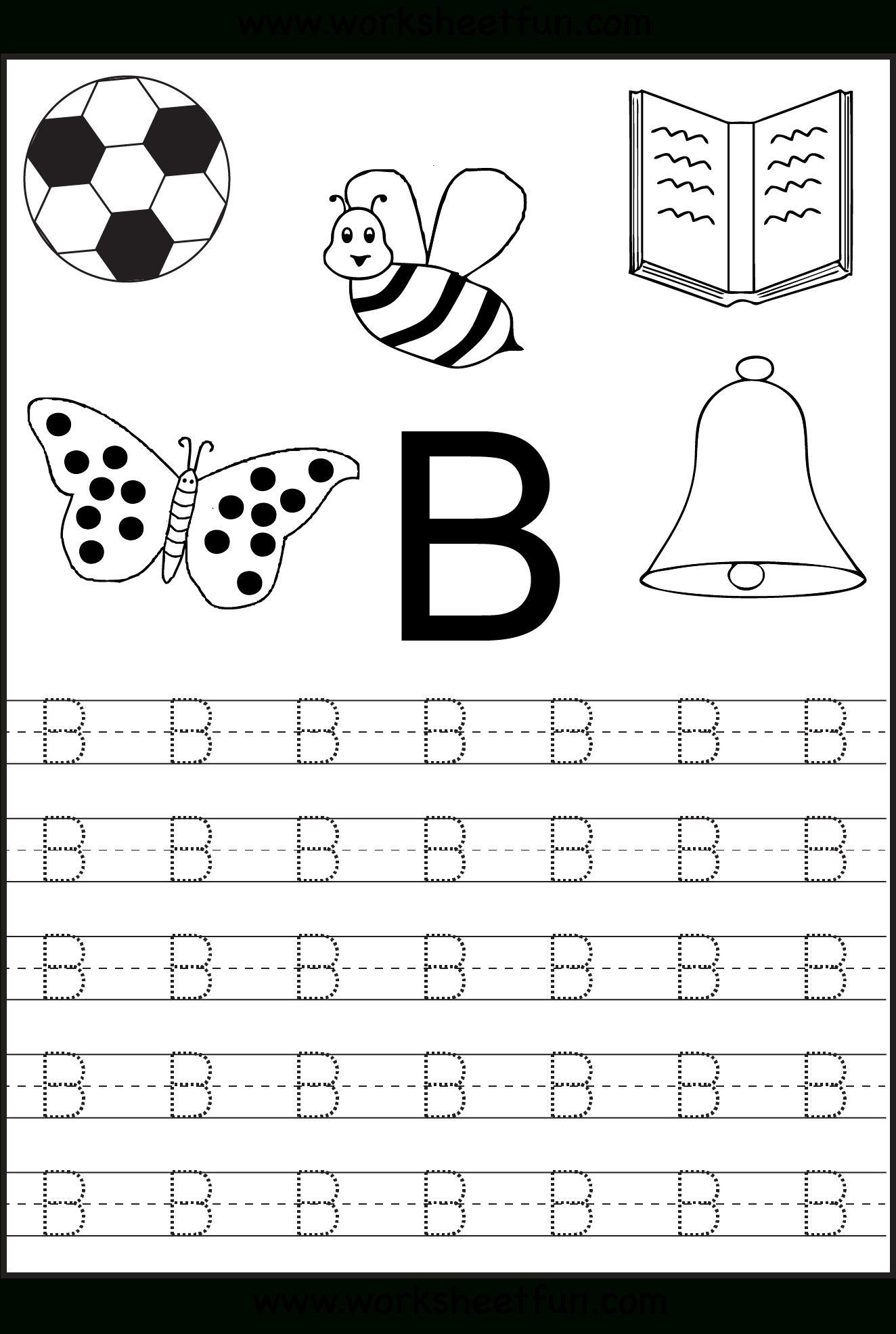 Free Printable Letter Tracing Worksheets For Kindergarten – 26 - Free Printable Letters And Numbers