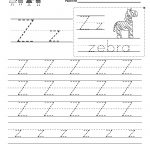 Free Printable Letter Z Writing Practice Worksheet For Kindergarten   Letter Z Worksheets Free Printable
