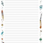 Free Printable Lined Paper With Borders #84840463006 – Free   Free Printable Writing Paper With Borders