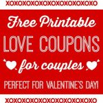 Free Printable Love Coupons For Couples On Valentine's Day! | Blog   Free Printable Coupons For Husband