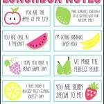 Free Printable Lunchbox Notes, 3 Full Pages To Print   Free Printable Lunchbox Notes