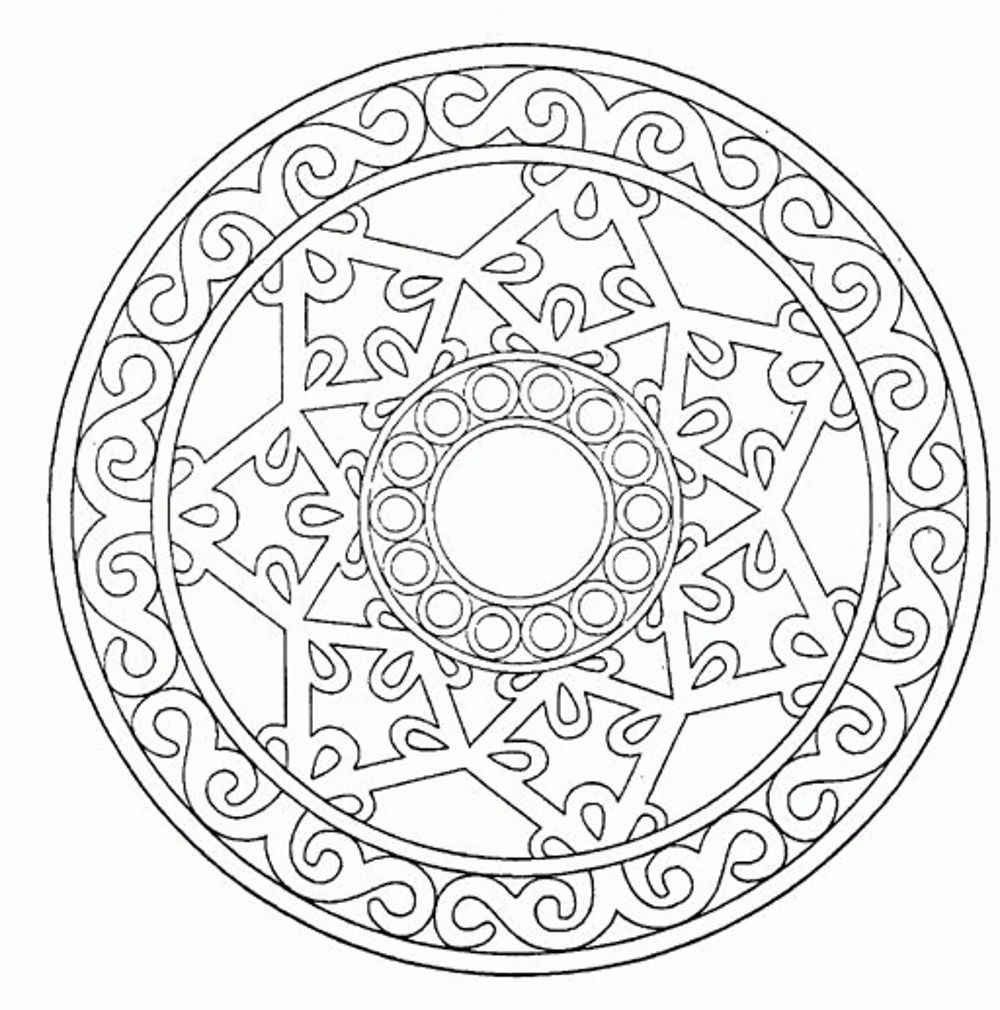 Free Printable Mandala Coloring Pages For Adults Image 18 - Free Printable Mandala Coloring Pages For Adults