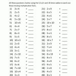 Free Printable Math Sheets Multiplication 2 3 4 5 10 Times Tables 2   Free Printable Multiplication Table
