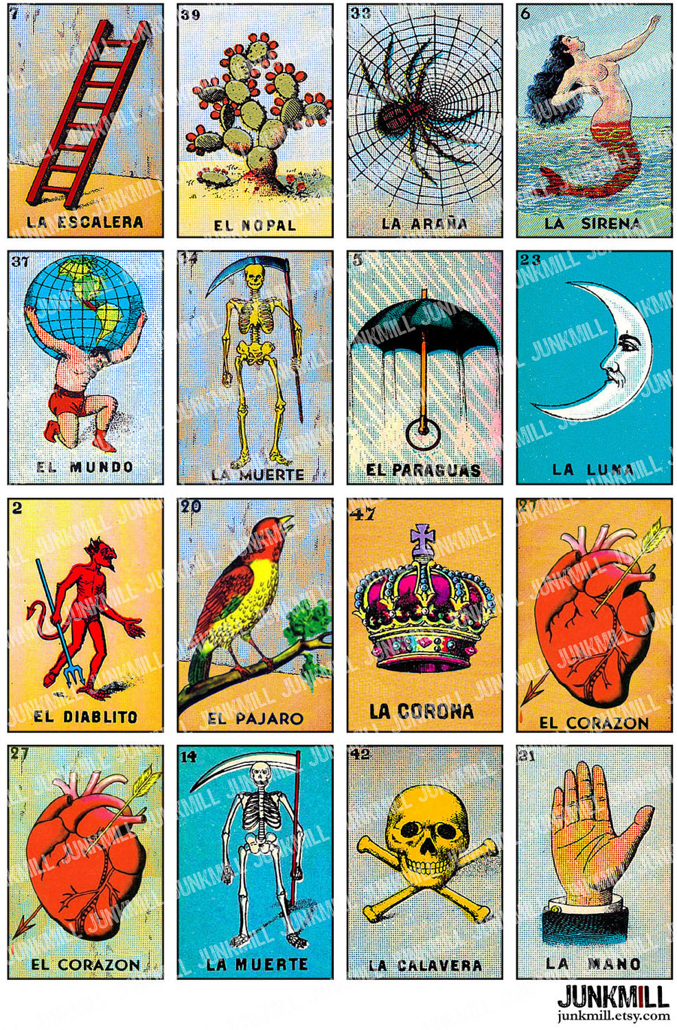Free Printable Mexican Loteria Cards - Printable Cards - Loteria Printable Cards Free