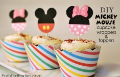 Free Printable Mickey &amp; Minnie Mouse Cupcake Wrappers And Toppers - Free Printable Minnie Mouse Cupcake Wrappers