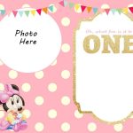 Free Printable Minnie Mouse 1St Invitation | Free Printable   Free Printable Mickey Mouse Birthday Invitations