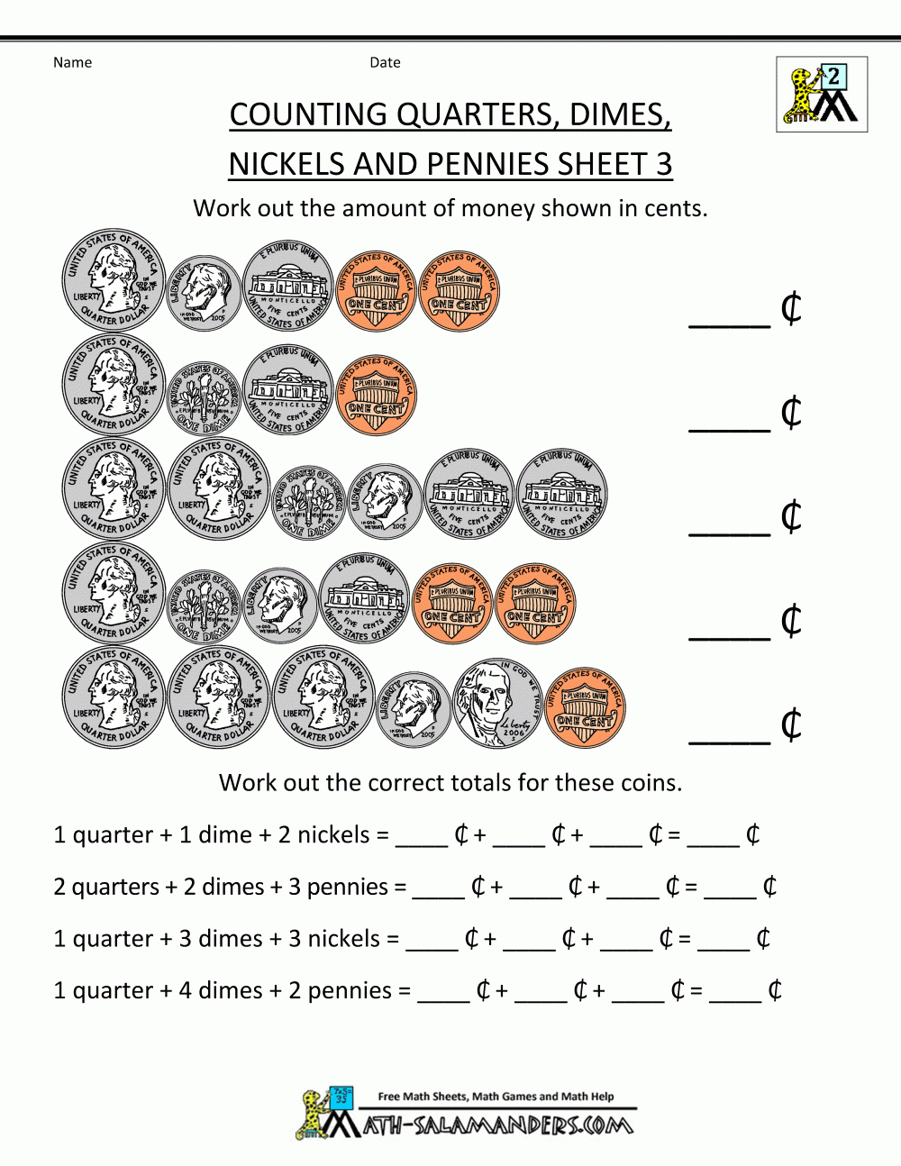 Free Printable Money Worksheets | Money Worksheets For Kids - Free Printable Money Worksheets Australia