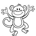 Free Printable Monkey Coloring Page | Cj 1St Birthday | Pinterest   Free Printable Monkey Coloring Pages