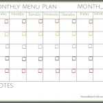 Free Printable Monthly Menu Plan | Printable Forms, Etc. | Pinterest   Free Printable Monthly Meal Planner