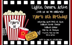 Free Printable Movie Party Invitations Unique Movie Birthday Party - Movie Birthday Party Invitations Free Printable