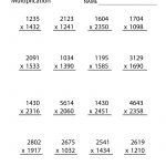 Free Printable Multiplication Worksheet For Fifth Grade   Free Printable Multiplication Worksheets For 5Th Grade