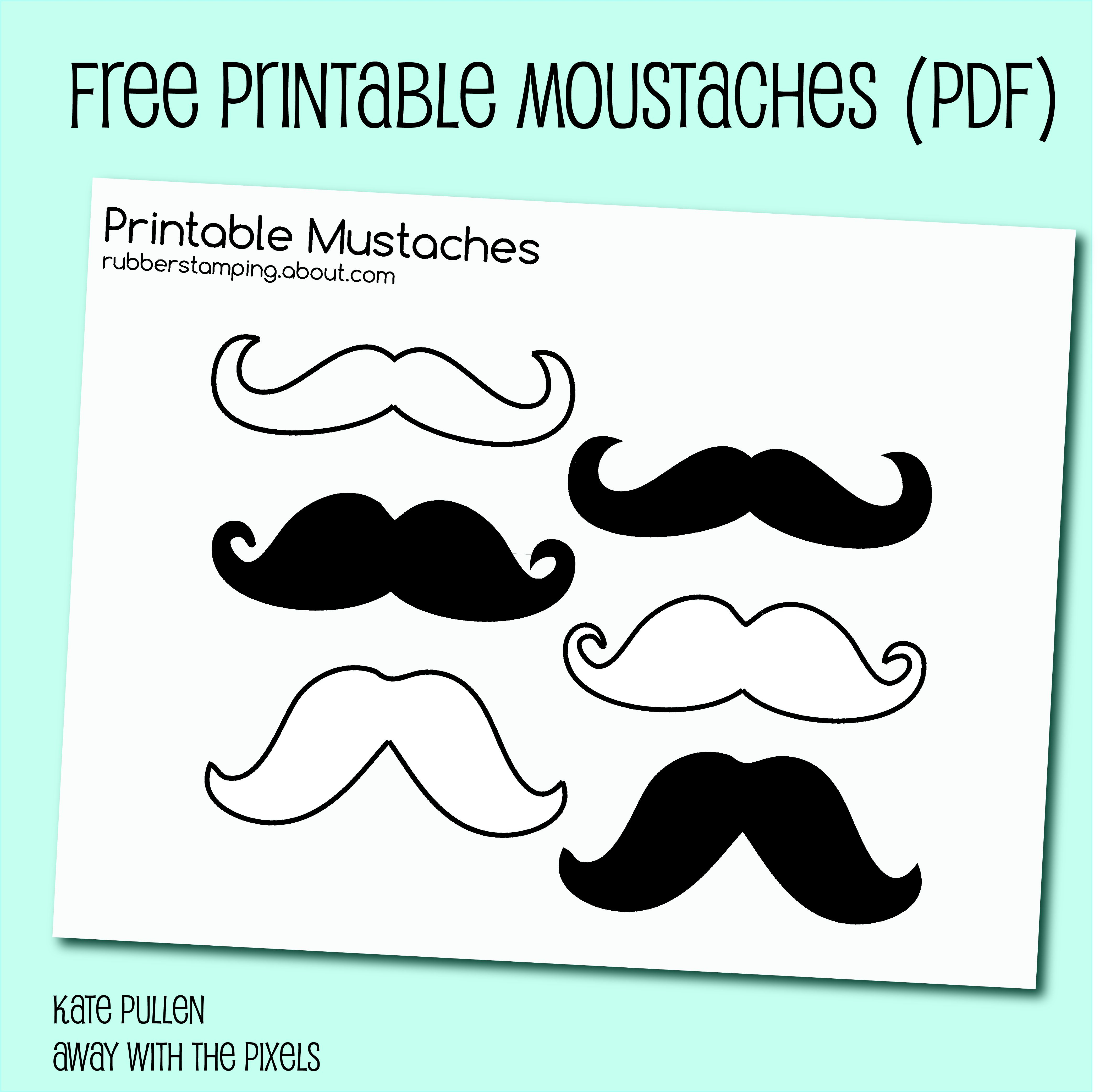 Free Printable Mustache Images - Free Printable Mustache