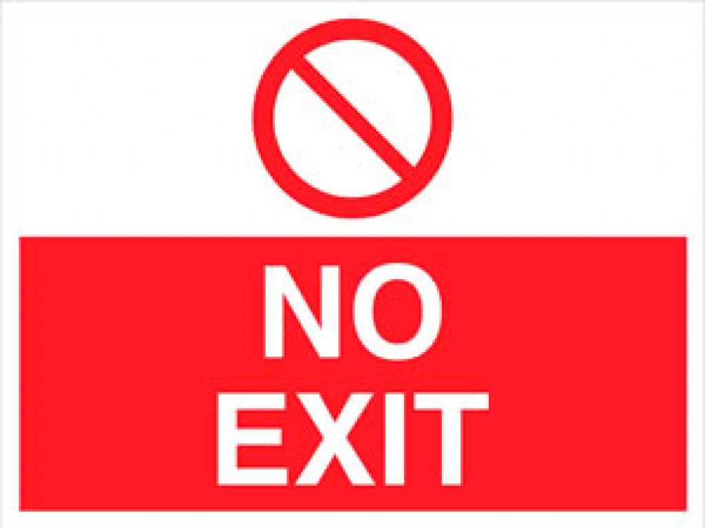 Free Printable No Exit Signs | Free Printable - Free Printable No Entry Sign