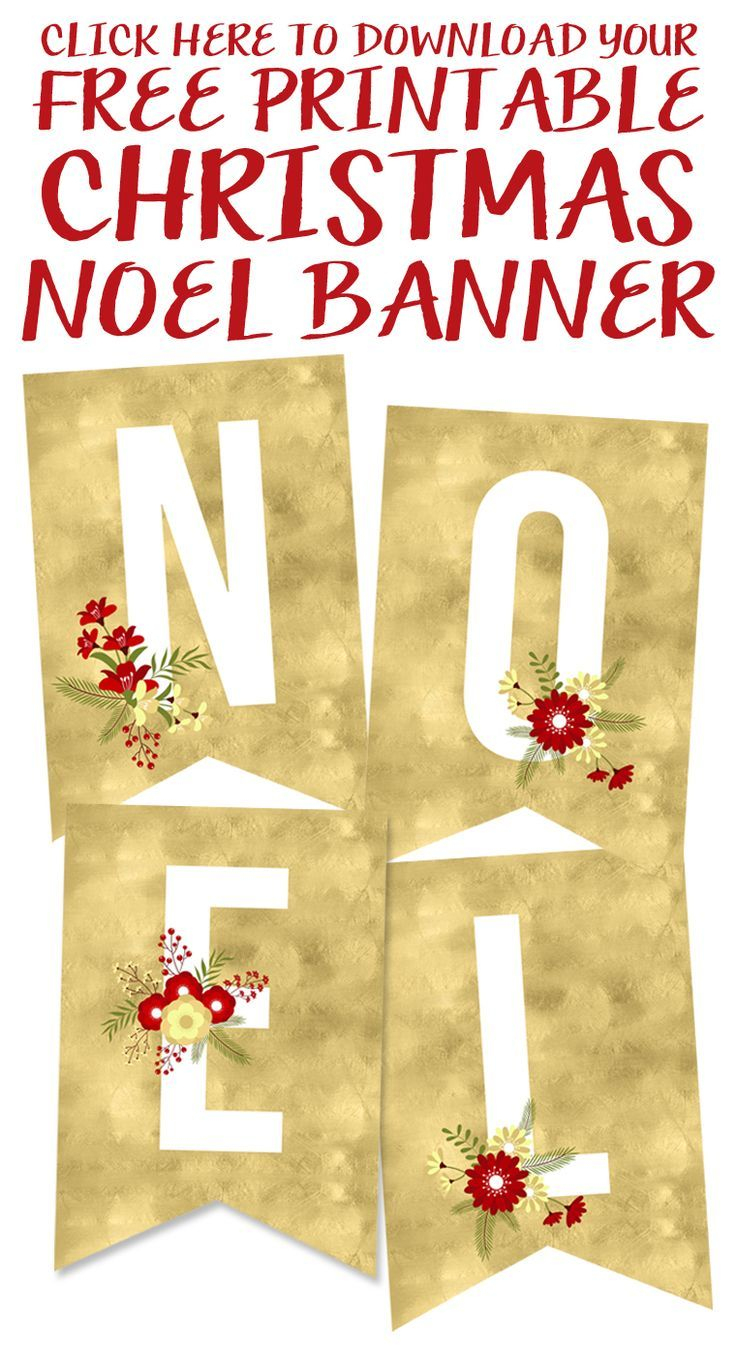 Free Printable Noel Banner | Best Of Pinterest | Pinterest - Free Printable Christmas Banner