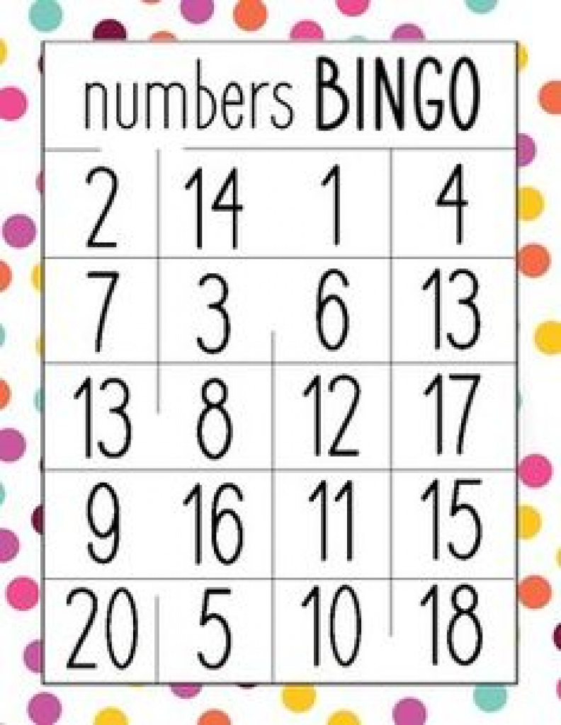 Free Printable Number Bingo Card Generator | Classroom Ideas - Free Printable Number Bingo Cards 1 20