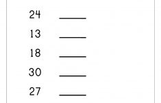 Free Printable Number Order Worksheets - Missing Numbers (1-10, 1-20 - Free Printable Tracing Numbers 1 50
