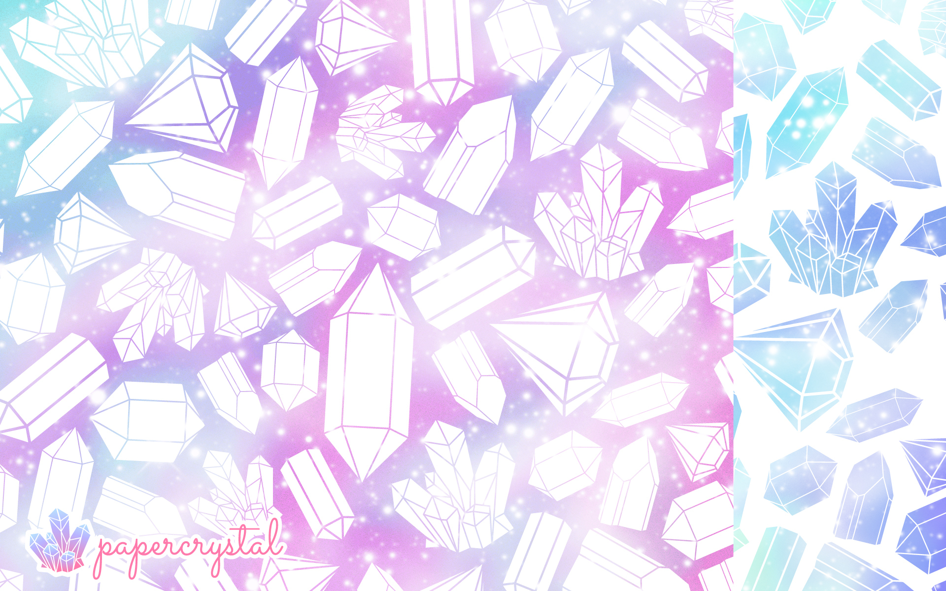 Free Printable Origami Paper - Crystal Galaxy Pattern - Paper Kawaii - Free Printable Patterns